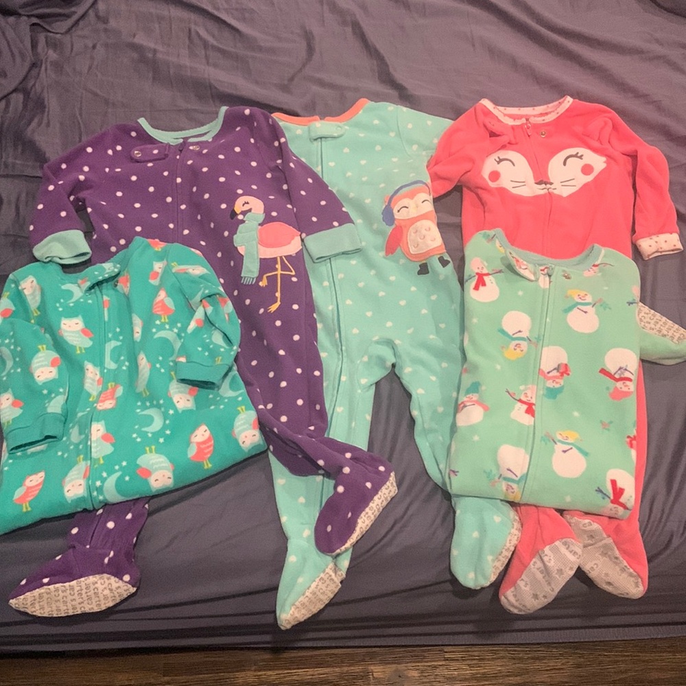 Carters fleece pajama bundle - 12 months